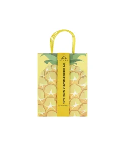 Pineapple Printed Paper Bags 27cm 3pk