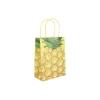 Pineapple Printed Paper Bags 21cm 4pk