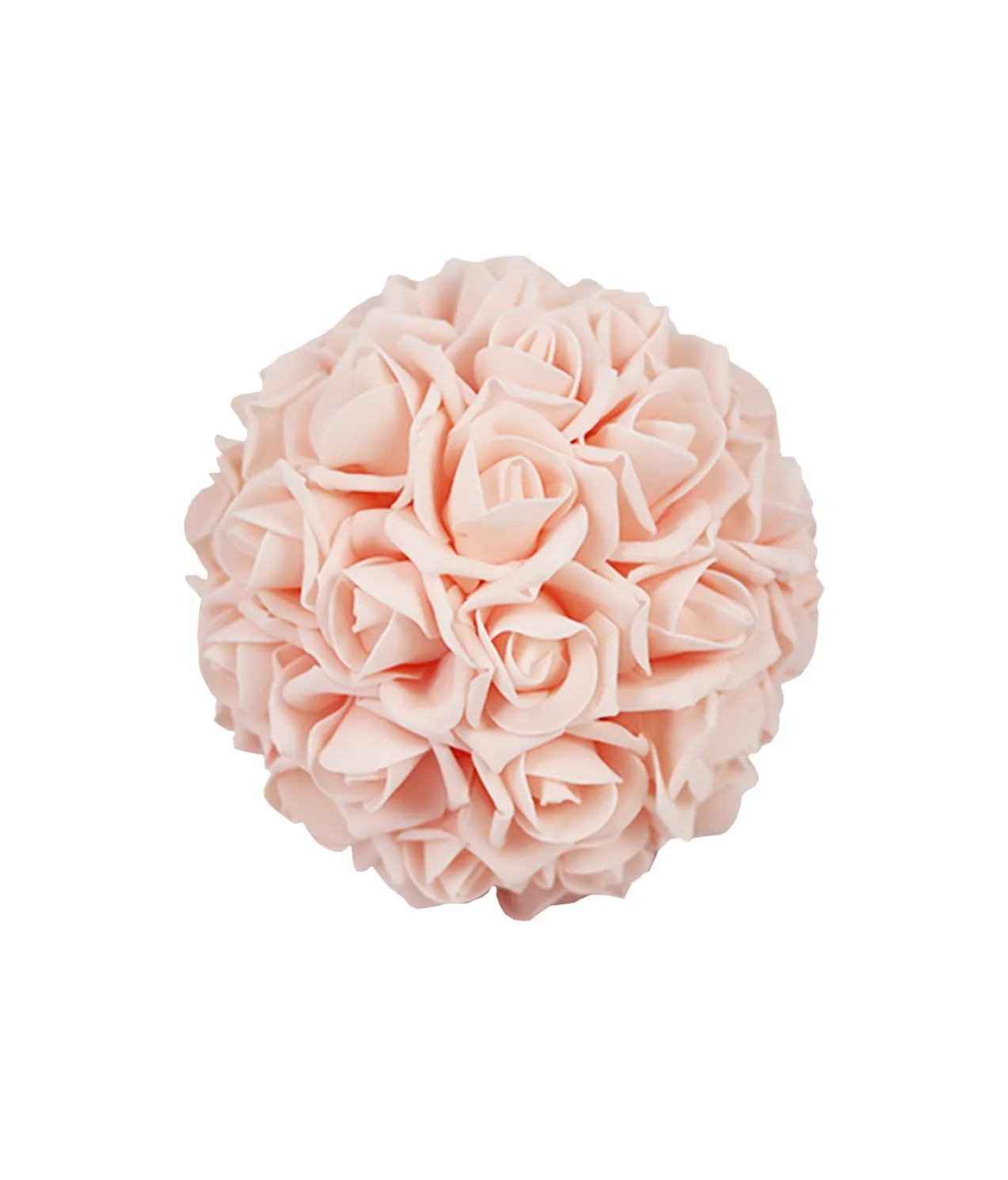 Pink Artificial Craft Rose Ball 18cm