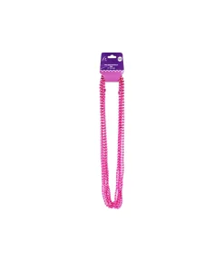 Pink Bead Necklaces 78cm 6pk