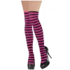 Pink & Black Stripes Party Stockings