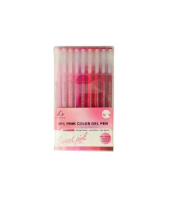 Pink Color Gel Pen 9pc