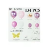 Pink Combination Party Balloon Garland Kit 134pc