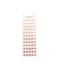 Pink Crown Rhinestone Stickers