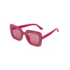 Pink Diamante Party Glasses