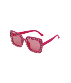 Pink Diamante Party Glasses