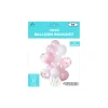 Pink First Birthday Balloon Bouquet 15pc
