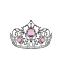 Pink Gem Plastic Tiara