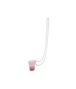 Pink Light Up Cup Necklace 80cm