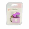 Pink Mini Stapler Key Ring With Staples