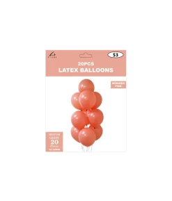 Pink Morandi Latex Balloons 12inch 20pk