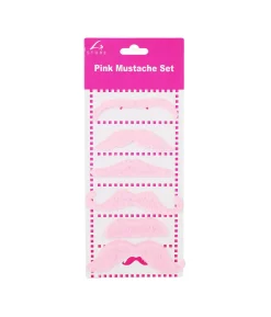 Pink Mustache Set