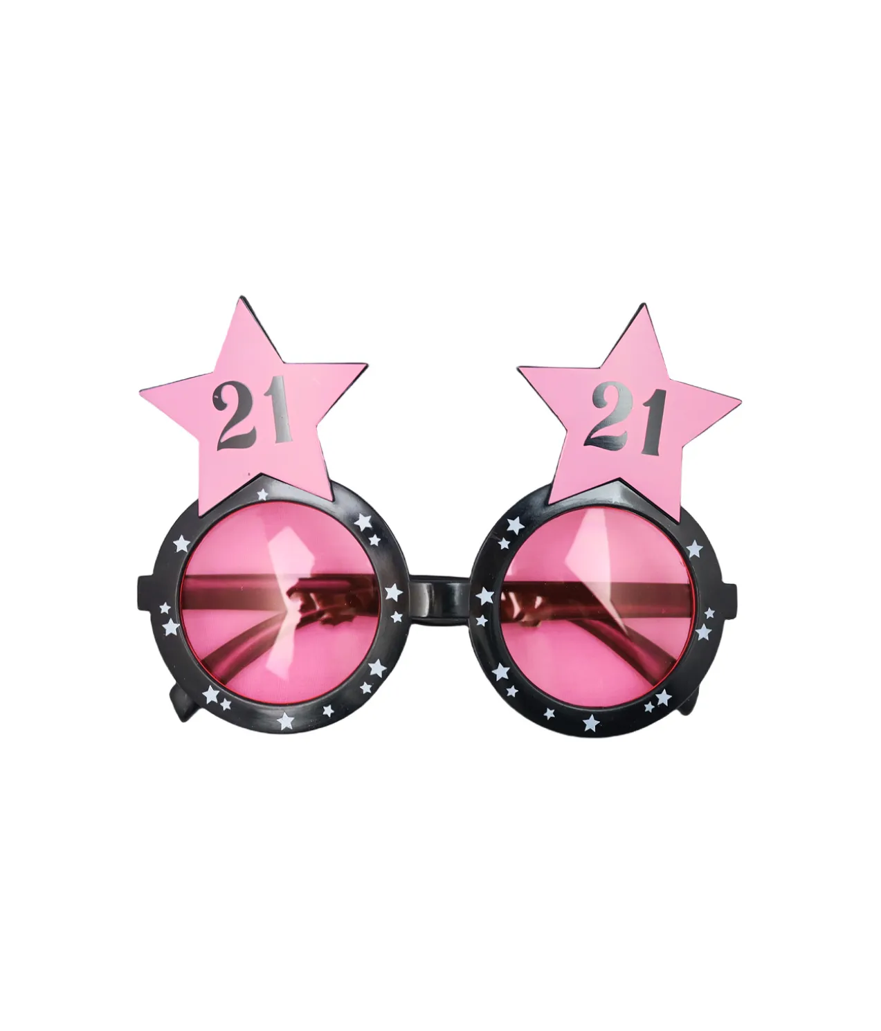 21 Pink Party Glasses