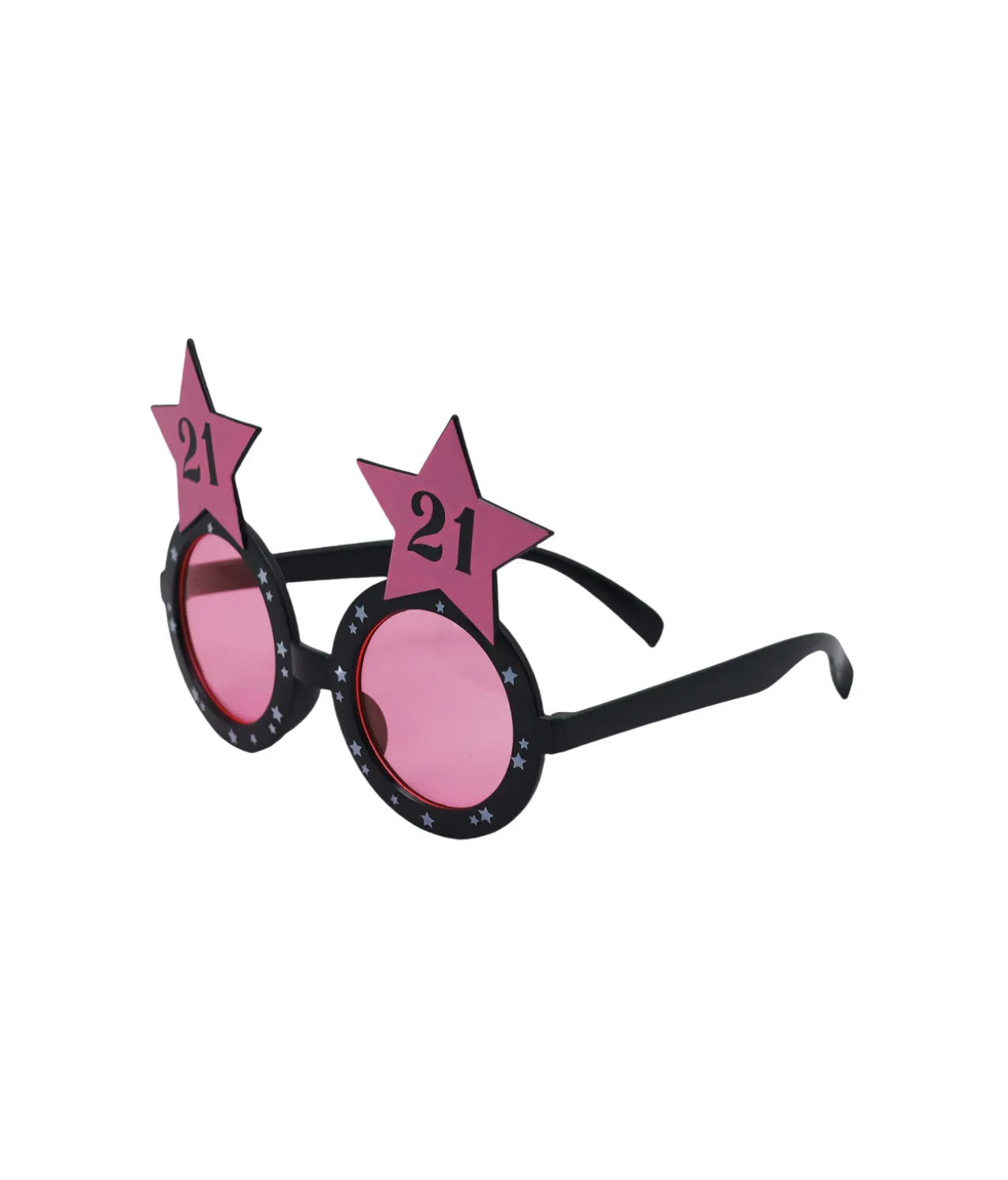 21 Pink Party Glasses