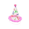 Pink Party PVC Clear Hat