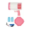 Pink Rocket Launcher Bubble Gun