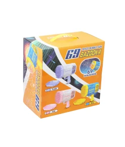 Pink Rocket Launcher Bubble Gun
