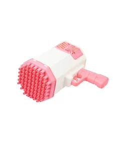 Pink Rocket Launcher Bubble Gun