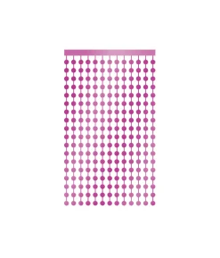 Pink Round Foil Backdrop 1x2m