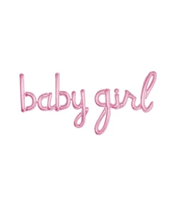 Pink Script Baby Girl
