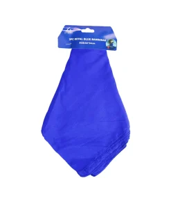 Plain Blue Bandanas 54x54cm 3pc