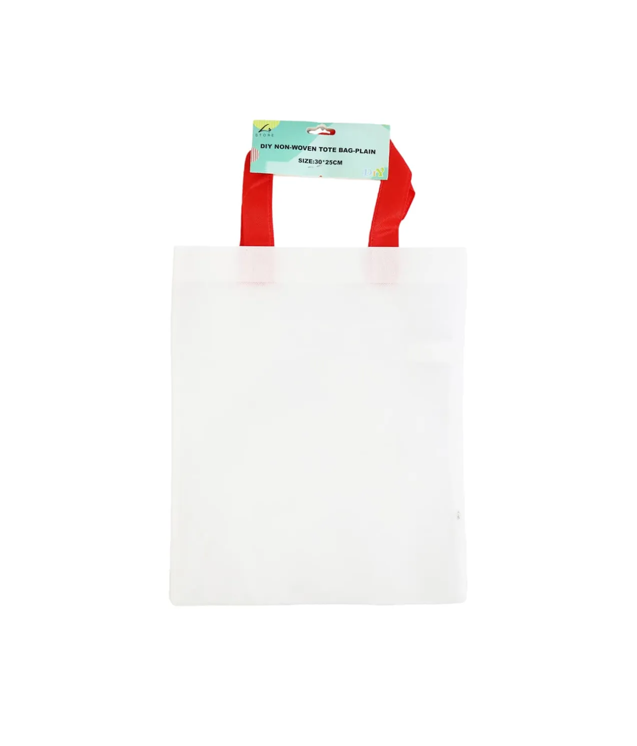 Plain DIY Non-Woven Tote Bag 30x25cm