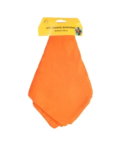 Plain Orange Bandanas 54x54cm 3pc