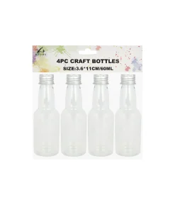 Plastic Craft Bottles 60ml 4pk