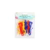 Plastic Keychain 6pc 6.5cm