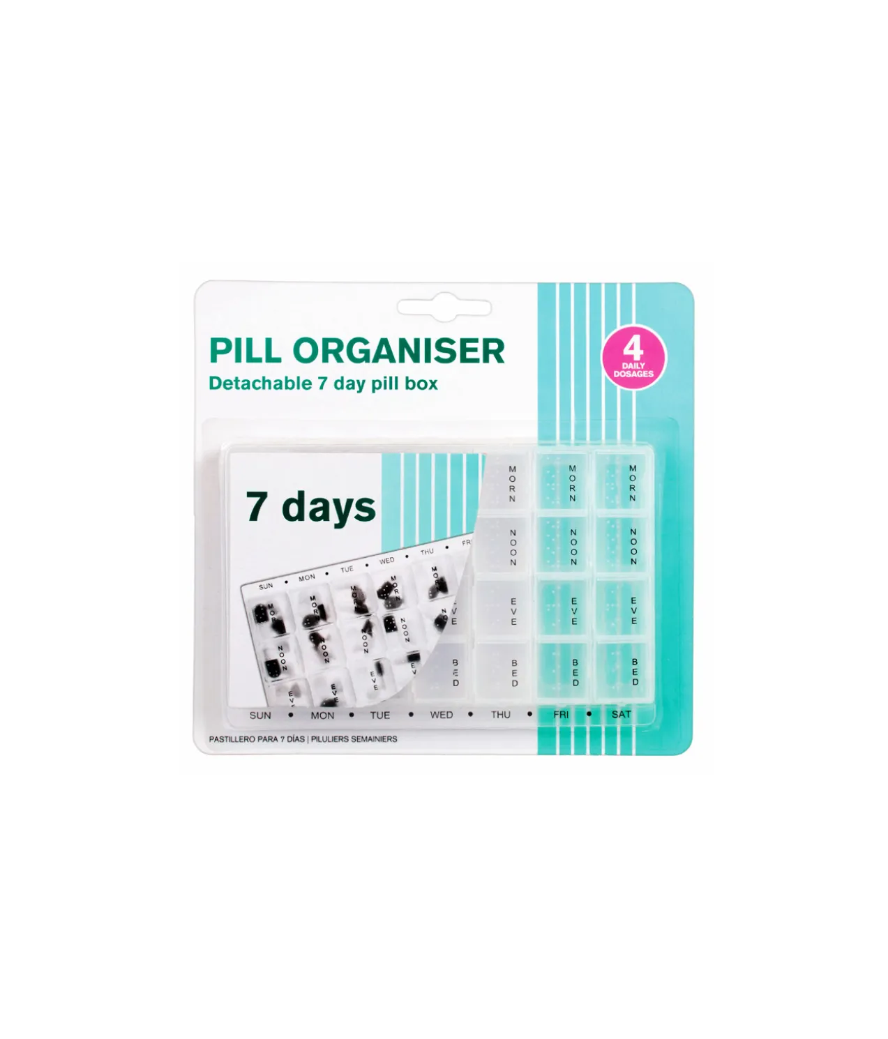 Plastic Pill Box Organizer