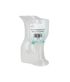 PP Plastic Champagne Glass 7.4x19cm 2pk