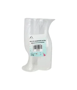 PP Plastic Champagne Glass 5.2x19cm 2pk