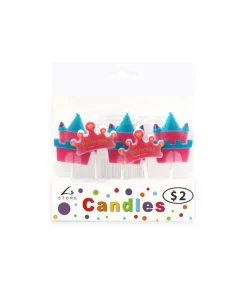 Princess In Love Pick Candles 5pk