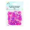 Purple Balls DIY Bead Ornament With White Rope 30g