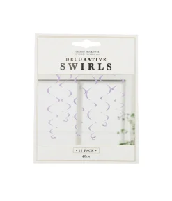 Purple Decorative Swirls 12pk