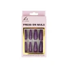 Purple Glitter Press On Nails 24pc