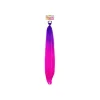 Purple Hot Pink Party Wig 65cm