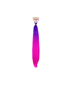 Purple Hot Pink Party Wig 65cm