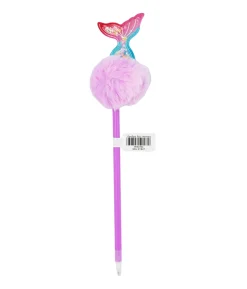 Purple Mermaid PomPom BallPoint Pen