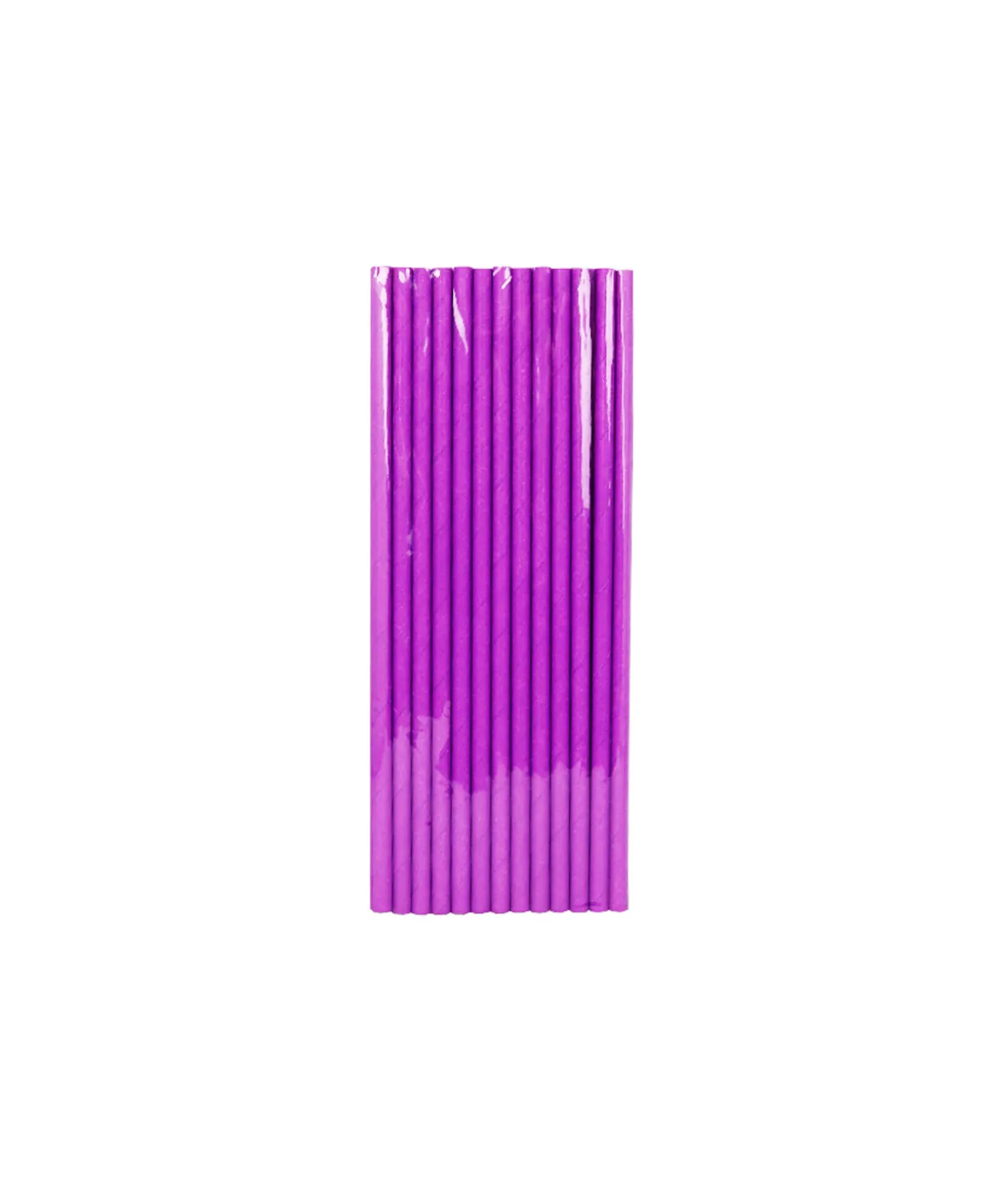 Purple Paper Straws 25pk