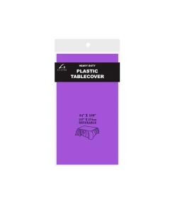 Purple Plastic Tablecover 137x274cm