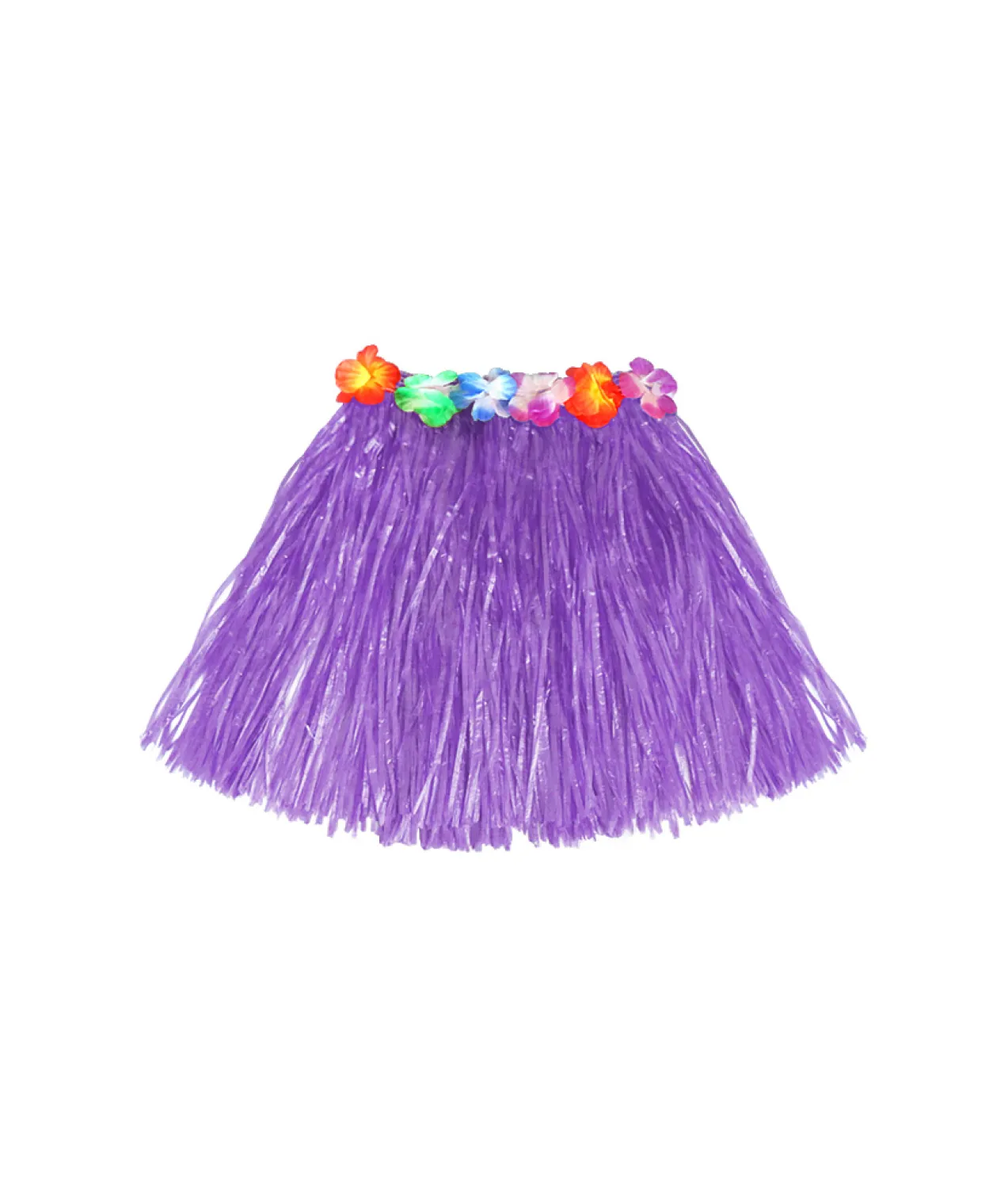 Purple Short Hula Skirt 40cm
