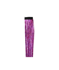 Purple Tinsel Hair Extension Clip 1pc