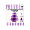 Purple With Gold Hot Stamp Cupcake 3 Tier Stand