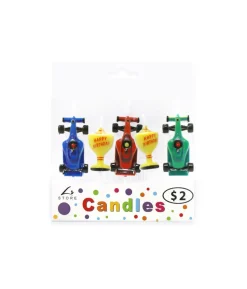 Race Car Candles 5pk