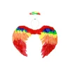 Rainbow Angel Wings & Headband 55cm