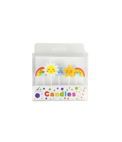 Rainbow Birthday Pick Candles 5pc