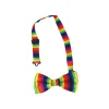 Rainbow Bowtie Adult 12x7cm