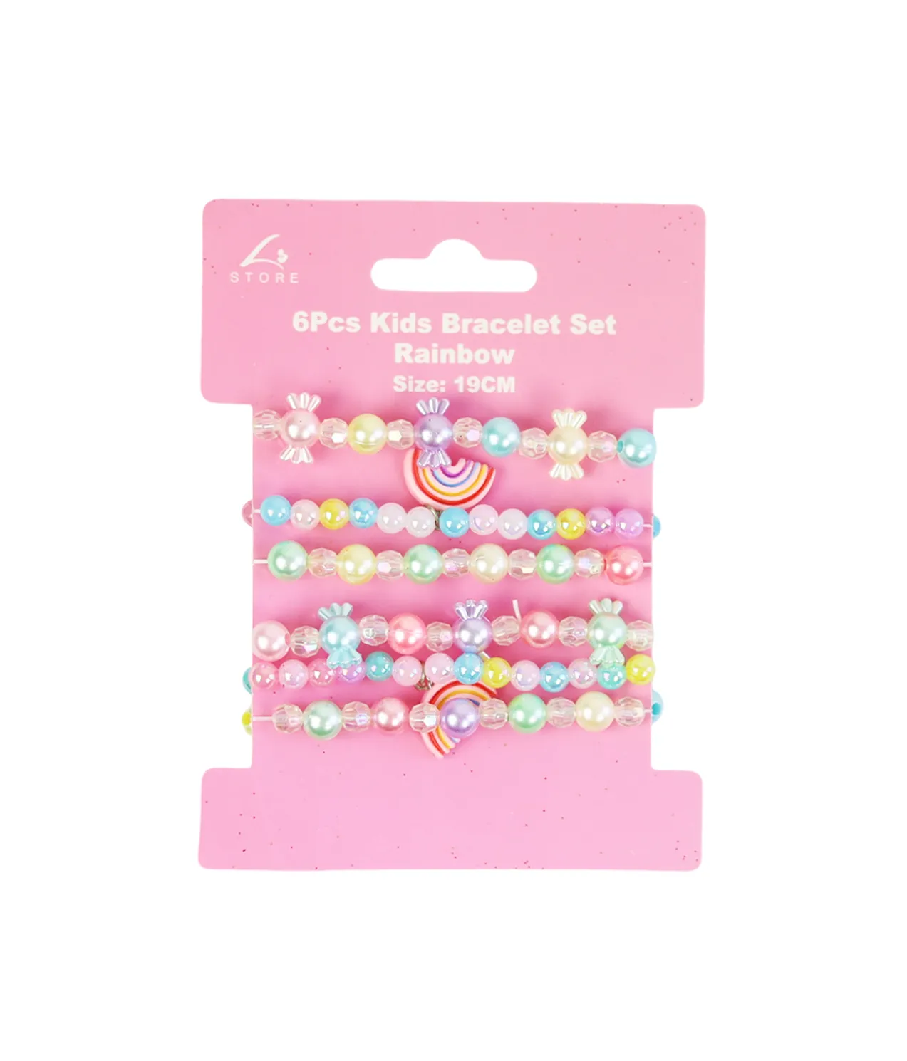 Rainbow Bracelet Set 6pc