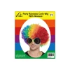 Rainbow Curly Wig With Glasses Party Set
